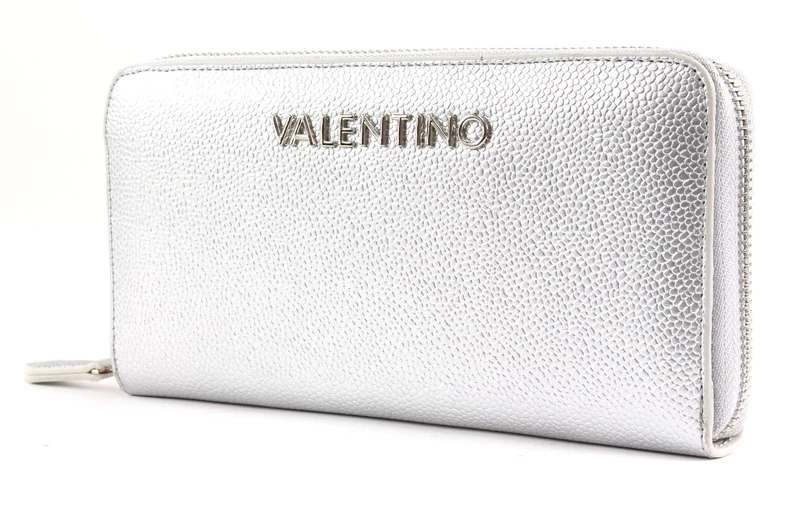Valentino by Mario Valentino Divina Women’s Wallet, Silver (Argento), 2.5x10.5x14.5 centimeters (B x H x T)