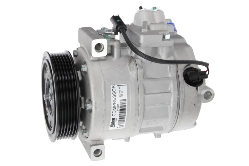 Valeo Compressor, Air Conditioning, Prefilled with Oil, 813428
