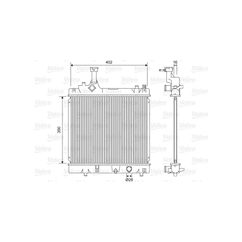 Valeo Radiator, engine cooling 701614