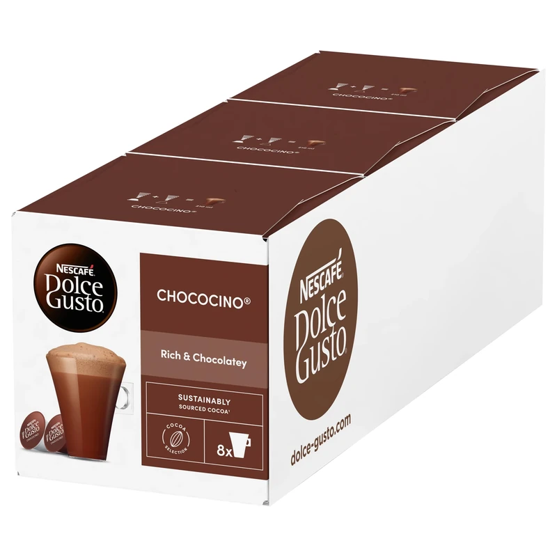 NESCAFÉ DOLCE GUSTO Chococino Hot Chocolate Pods (Total 24 Servings)