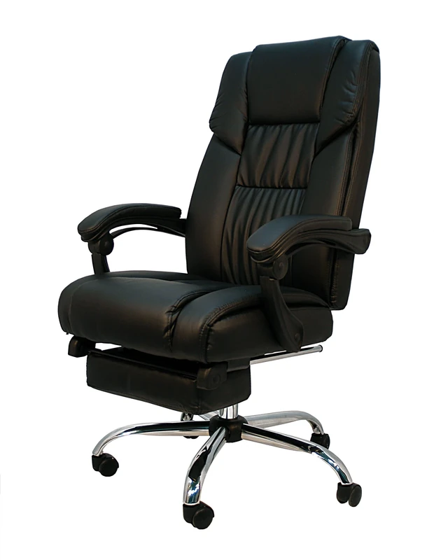 The Spanish Chair Pontevedra – Office Chair, Faux Leather, Black, 64x67x124 cm