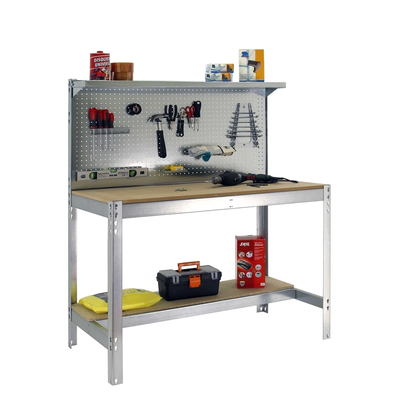Simon Rack 8435104946831 Workbench, GALVA/Wood, 1445 x 910 x 610