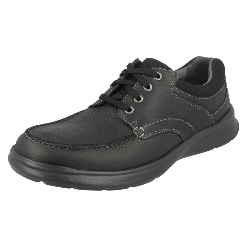 Clarks Cotrell Edge Mens Black Oily Lea, 9 - Image 1