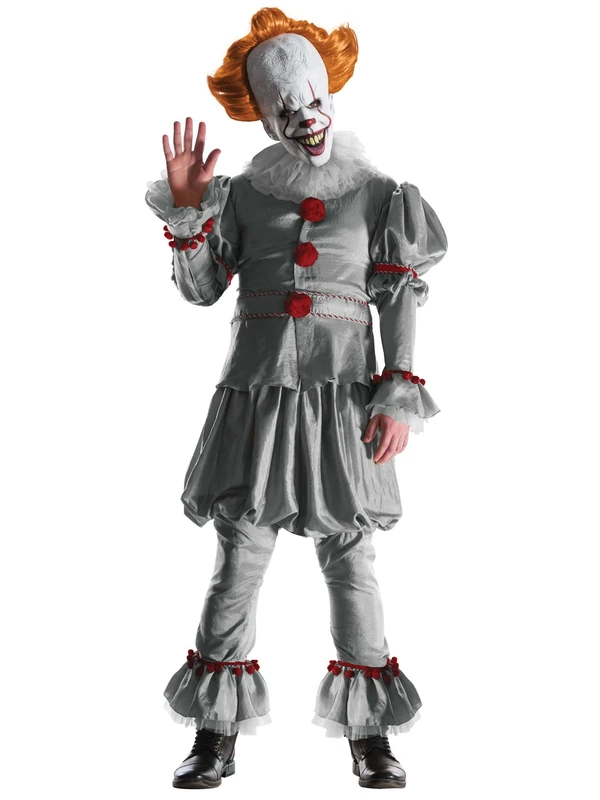 Rubies Official Pennywise IT (2017 Movie), Adult Grand Heritage Super Deluxe Hallloween Clown Costume, Mens Size X-Large,Multicolour
