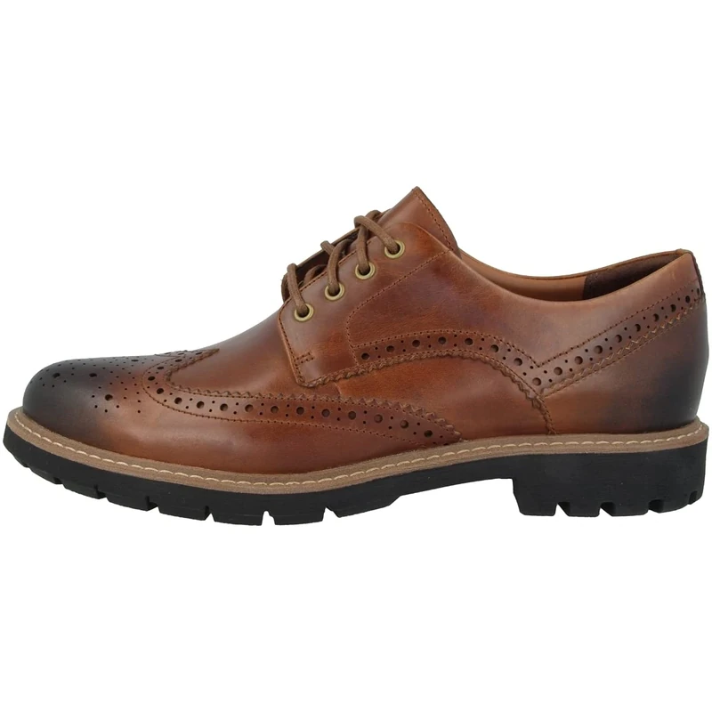 Clarks Mens Batcombe Wing Brogues, Brown, 11 UK