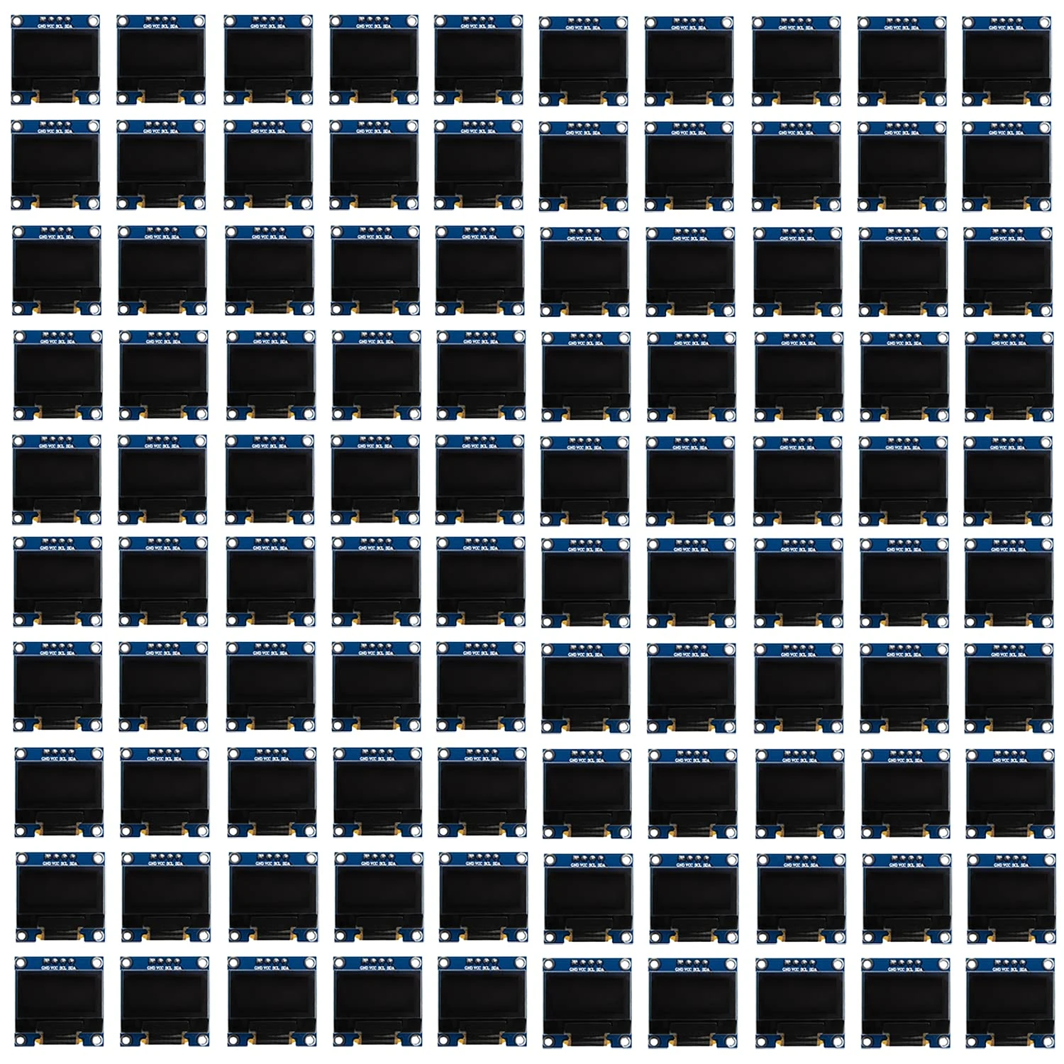 AZDelivery I2C 0.96-inch OLED Display Compatible with SSD1306 128x64 Pixels IIC 3.3V 5V White Character Display Compatible with Arduino and Raspberry Pi Including E-Book! (Pack of 3)