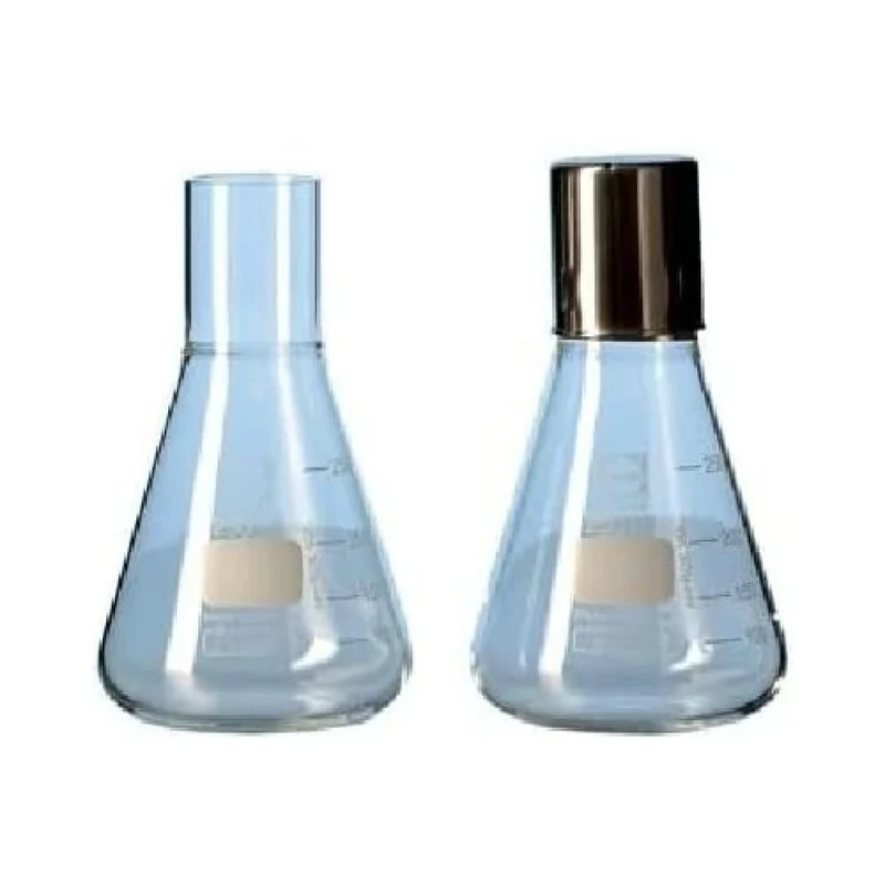 DURAN 21 771 44 Culture Flask, Erlenmeyer Shape Straight Neck for Metal Caps, 500 ml Capacity (Pack of 10)