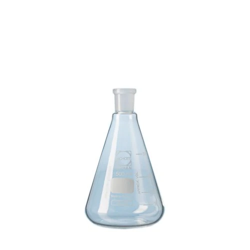 DURAN 24 193 46 Erlenmeyer Flask with Standard Ground Joint, 500 ml Capacity (Pack of 10)