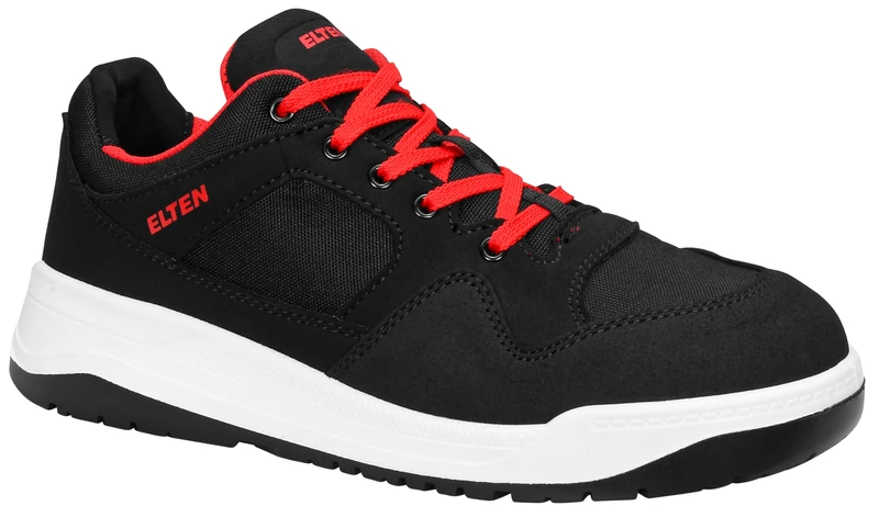 Elten Maverick Black Low S3 Men's Safety Shoes, Work Shoes, Safety Shoes, Certified According to EN ISO 20345: S3, Steel Toe Cap (Black), EU 40 / UK 6.5