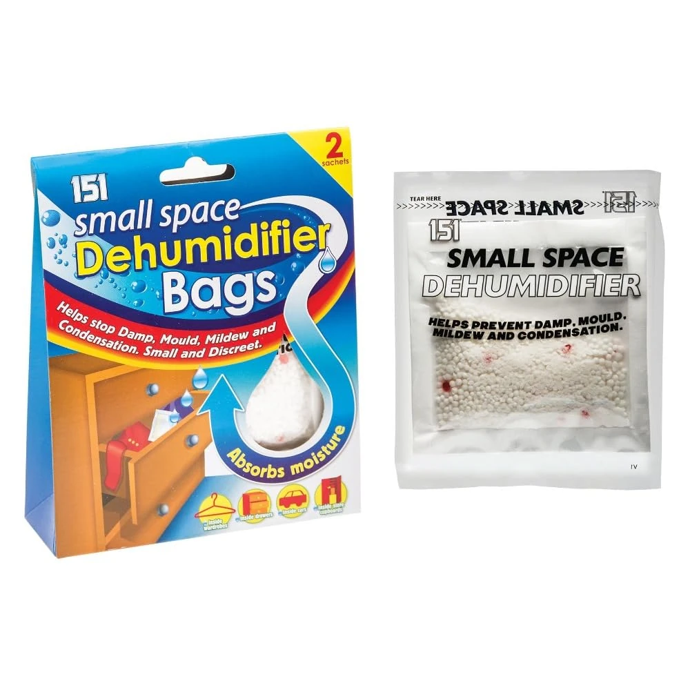 Other 12 Packs of 2 Small Space Dehumidifier Bags Helps Stop Damp Moisture Mould 50ml