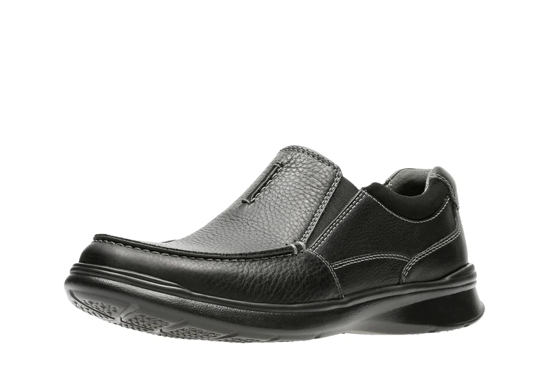 Clarks Men's Cotrell Free Loafers - Black Oily Leather - 6 UK