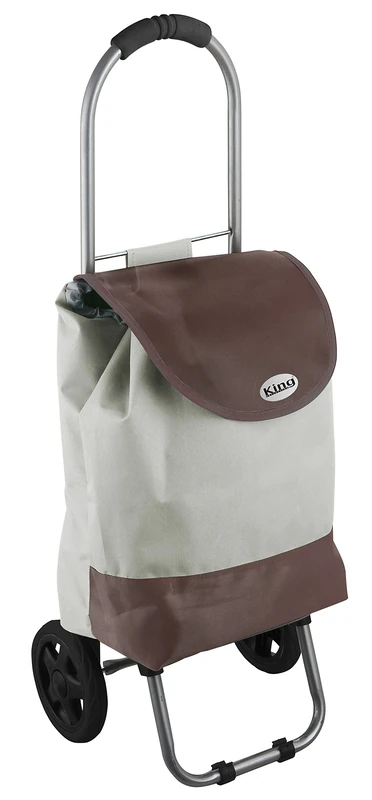 King Collection T1407001 Shopping Trolley Beige Bicolor