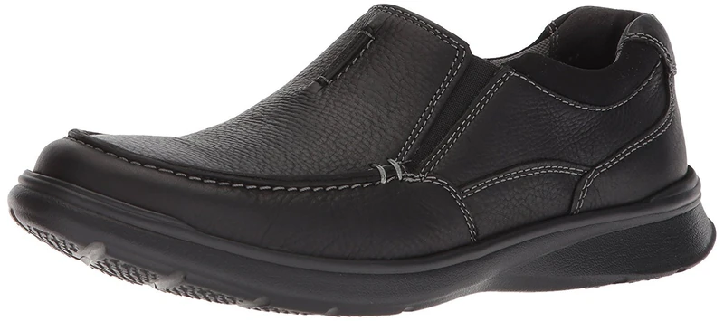 Clarks Men's Cotrell Free Loafers, Black Oily Leather, 10.5 UK