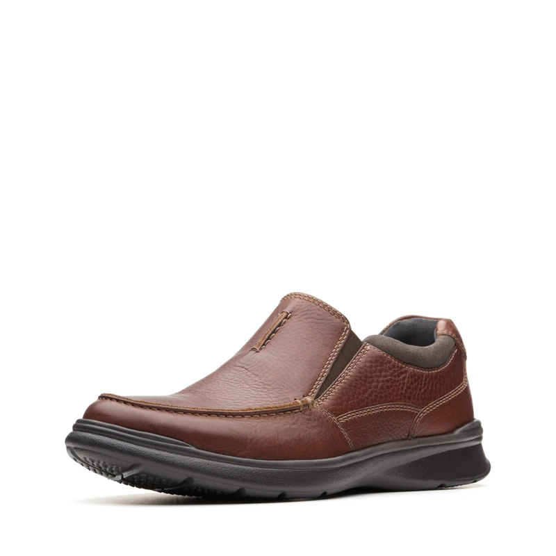 Clarks Men's Cotrell Free Loafers, Tobacco Brown Leather, 10.5 UK