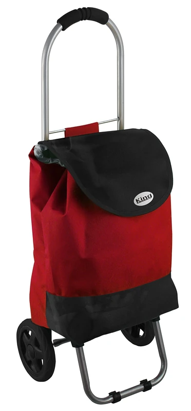King Home t1407003 t1407003 Trolley Shopping, Red Bicolor 32 x 30 x 90h