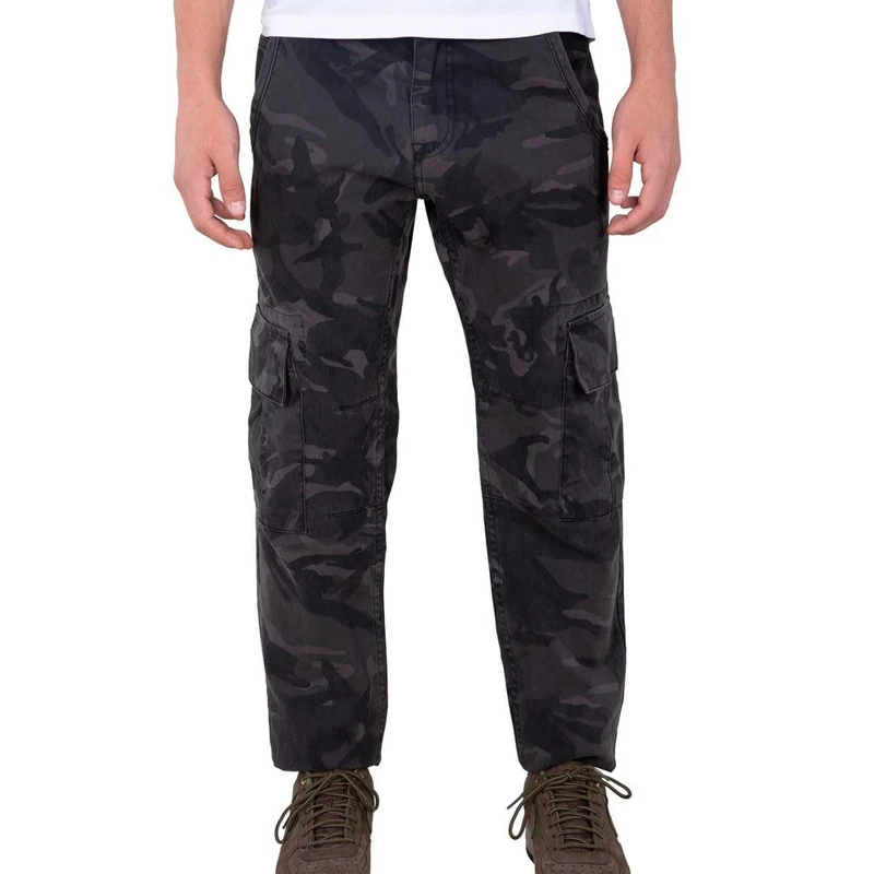 Alpha Industries Men's Agent C Casual Trousers Pants, Black Camo, 31