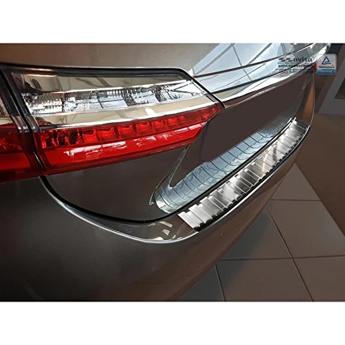 Avisa 2/35281 Stainless Steel Rear Bumper Protector Corolla XI E16 Facelift 2016 'Ribs' (Silver)