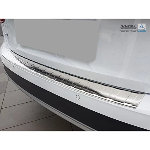 Avisa 2/35507 Stainless Steel Rear Bumper Protector 'Ribs', Silver