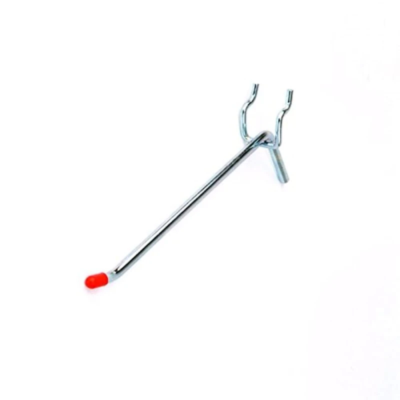 Merriway BH04849 (120 Pcs) Single Pegboard Hooks BZP 150mm to Fit 19mm Pegboard - Pack of 120 Pieces