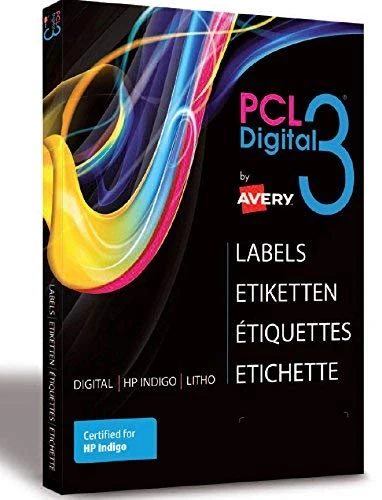 Avery Spain pcl3-r – Labels in Paper for Digital Presses, Red - Image 1
