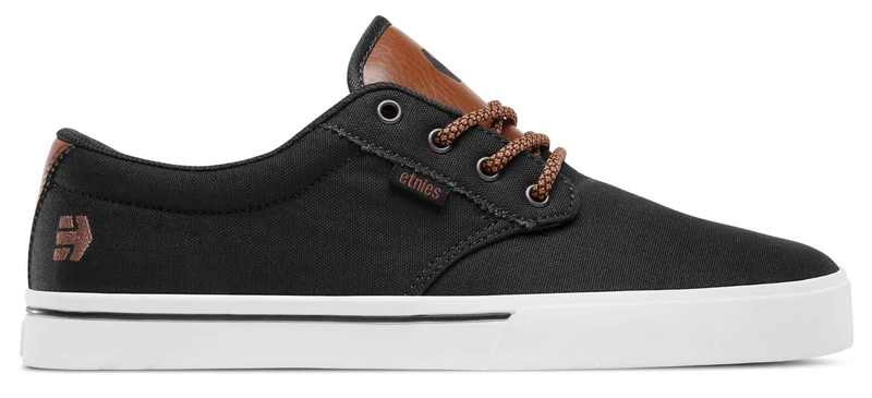 Etnies Jameson 2 Eco Sustainable Skate Style, Reinforced Cupsole, Cushioned Feel, Everyday Sneakers, Vegan - Navy/Tan/White - 6