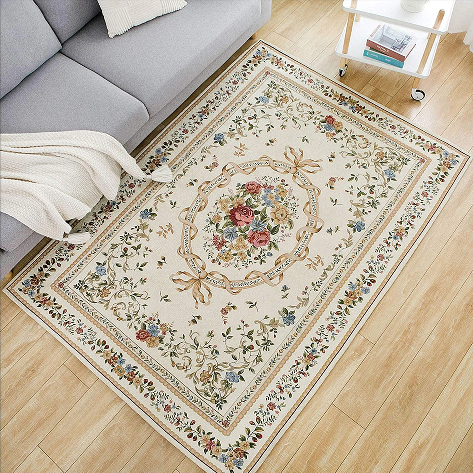 UKELER Royal Collection New Traditional Oriental Rug Home Decor Collection Floral Rugs Carpet for Bedroom (55''x78.7'', Euro Romance)