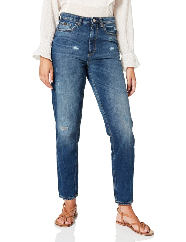 H.I.S Henry I. Siegel Women's Mom Boyfriend Jeans - Blue - W32/L31 - Image 1
