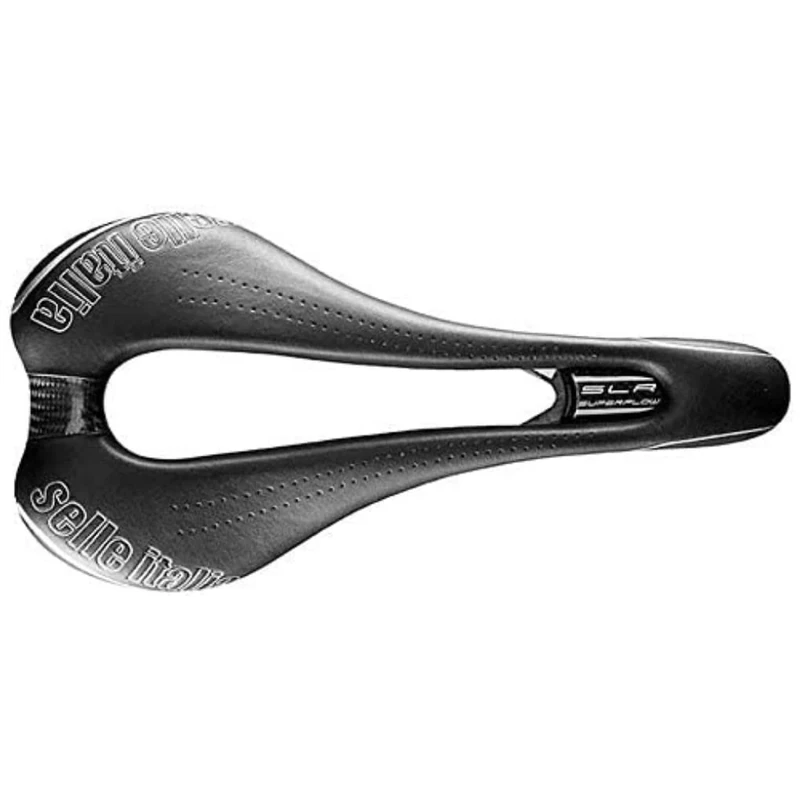 Selle Italia Unisex Adult SLR Kit Carbonio Superflow CK7X9 Bike Saddle - Black, Size L3