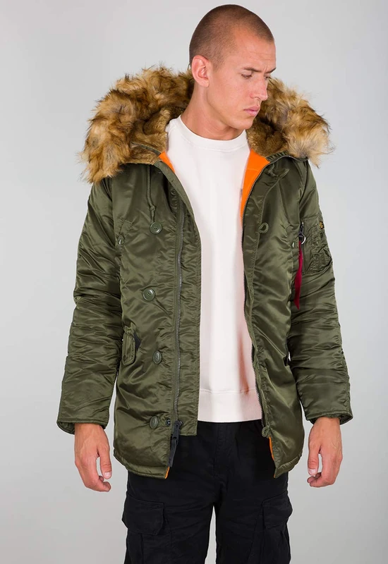 Alpha Industries Men's N-3B VF 59 Dark Green M