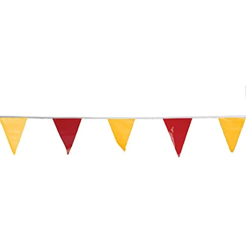 OSHA Approved Pennant Flags Alternating - for Use with Roof Warning Line Perimeters - Image 1