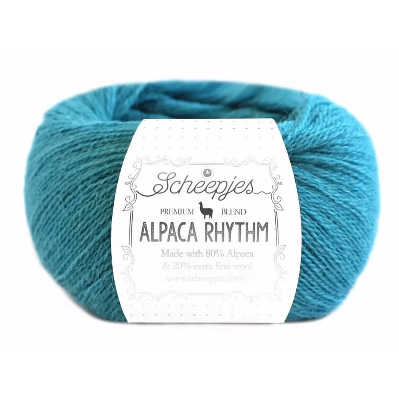 Scheepjes Alpaca Rhythm (200m) Yarn - Alpaca Blend, Silky and Soft Yarn for Knitting, Crocheting Tops and Sweaters, 659 Lindy, 1 x 25g