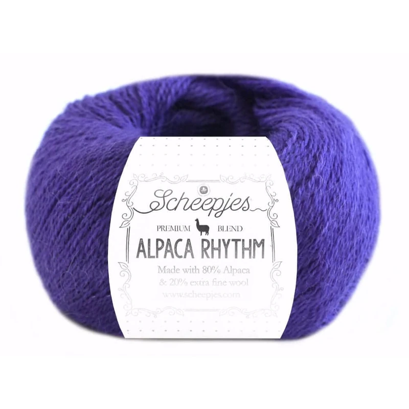 Scheepjes Alpaca Rhythm 25g - 660 Calypso, Purple Crochet and Knitting Yarn - Image 1