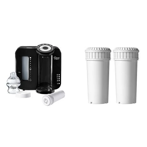 Tommee Tippee Perfect Prep Machine with 2 Replacement Filter, Black