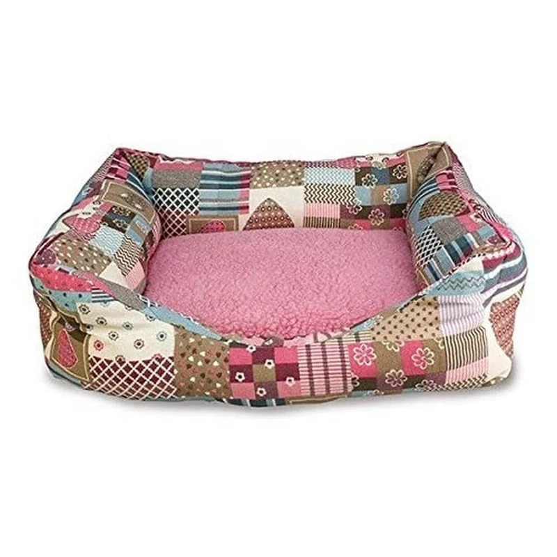 Arquivet Square Bed Hearts and Stripes, 60 x 55 x 18 cm, 800 g