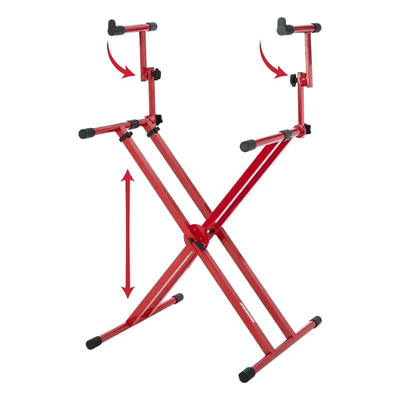 Gator Frameworks GFW-KEY-5100XRED "X" Style Keyboard Stand