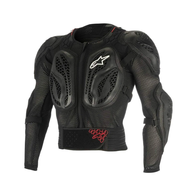 Alpinestars 6506818-13-M Men's Bionic Action Motorcycle Protection Jacket, Black/Red, Medium
