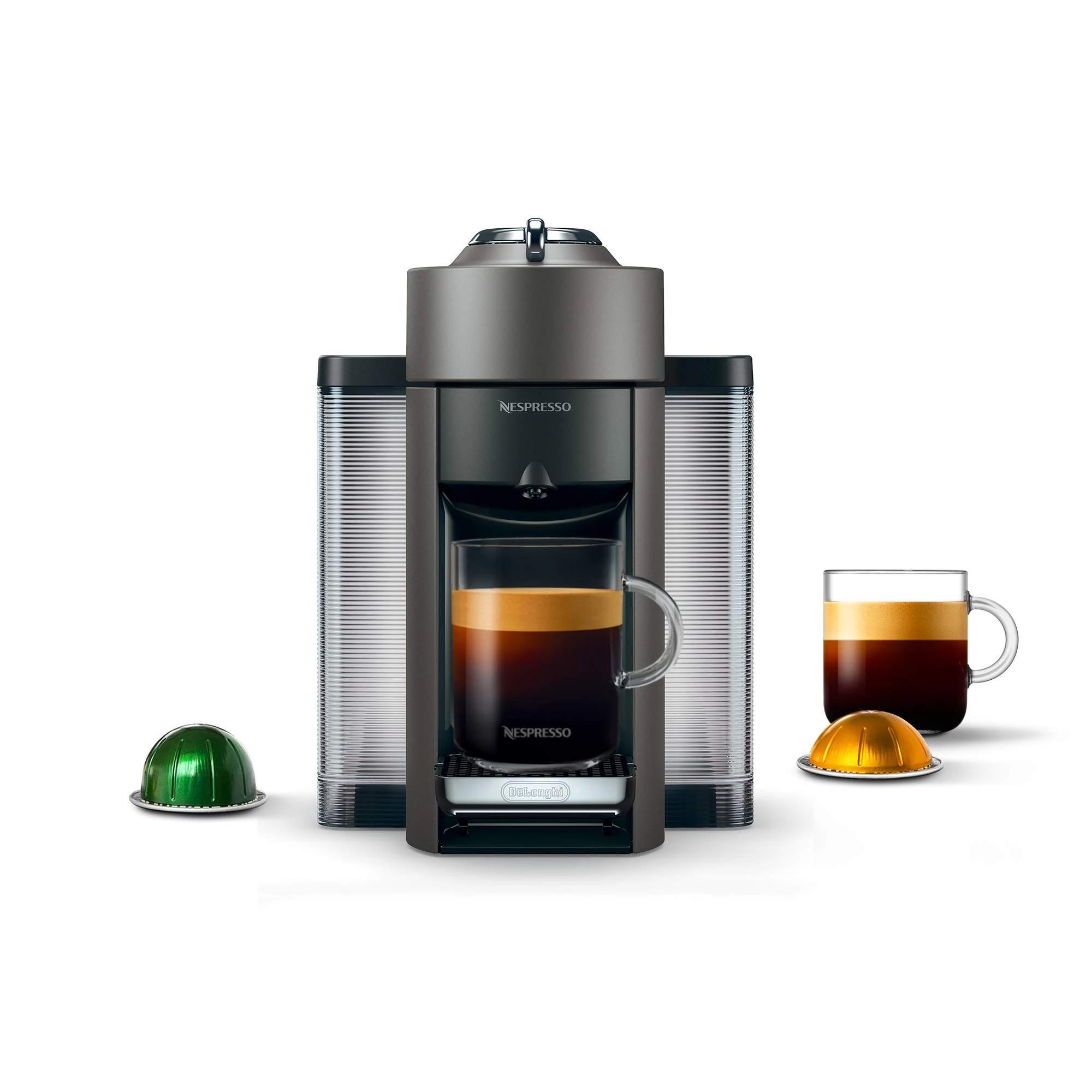 Nespresso Vertuo Coffee and Espresso Machine by De'Longhi,54 oz, Titan,Gray