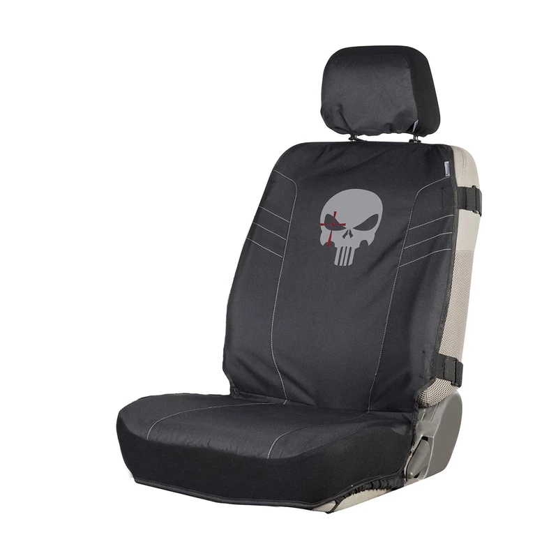 Chris Kyle Seat Covers, Easy to Install Front and Bench Seat Covers for Car, Truck, and SUV, Tactical Seat Cover - Single, Protector (Black)