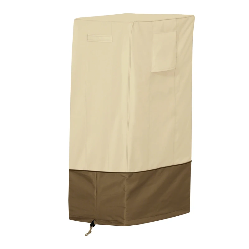 Classic Accessories Veranda Water-Resistant 33 Inch Square Smoker Grill Cover, Grill Cover for Outdoor Grill, BBQ Cover