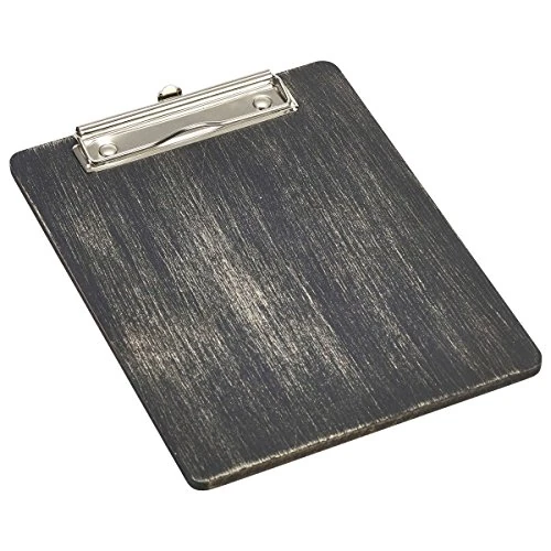 A5 Black Wooden Menu Clipboard - Set of 6 - Menu Boards, Menu Holders, Menu Display