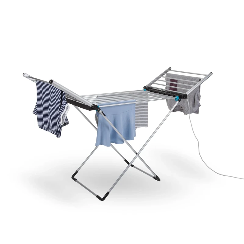 Minky SureDRI Winged Heated Clothes Airer, 12m Drying Space and 16Kg Capacity, Electric Foldable Drying Rack, Fast Drying & Portable Electric Clothes Dryer