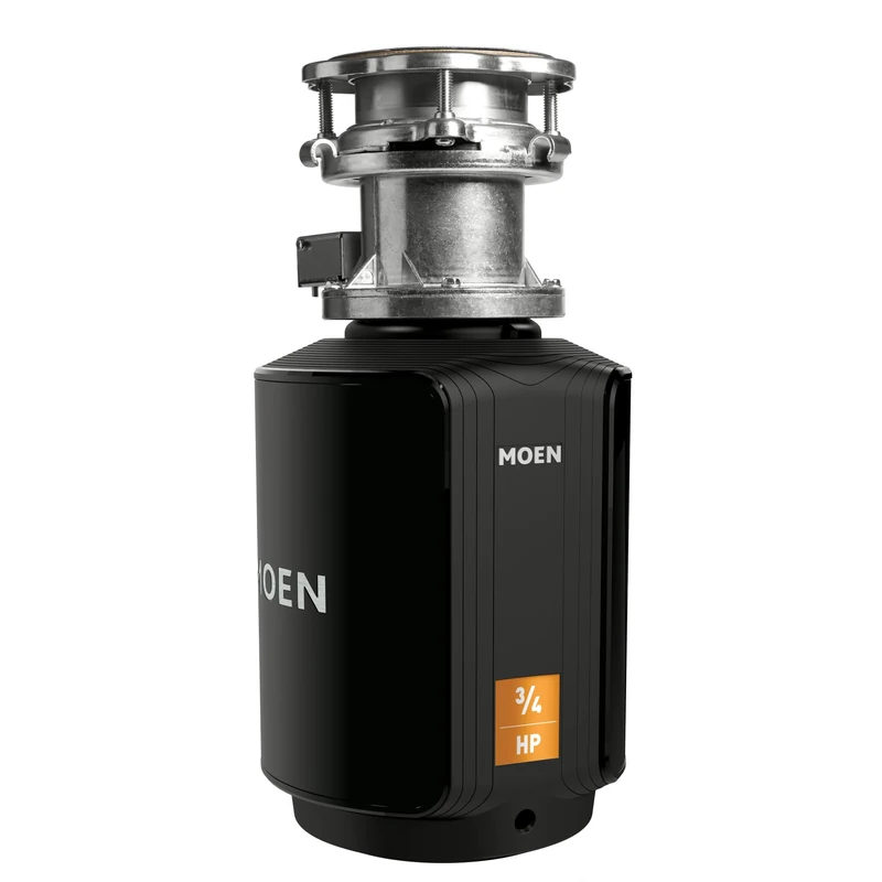 Moen GXB75C Host Series Control Activation 3/4 HP Garbage Disposal with Sound Reduction, Power Cord Included - Image 1
