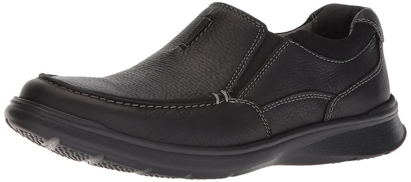 Clarks Men's Cotrell Free Loafers, Black Oily Leather, 10.5 UK