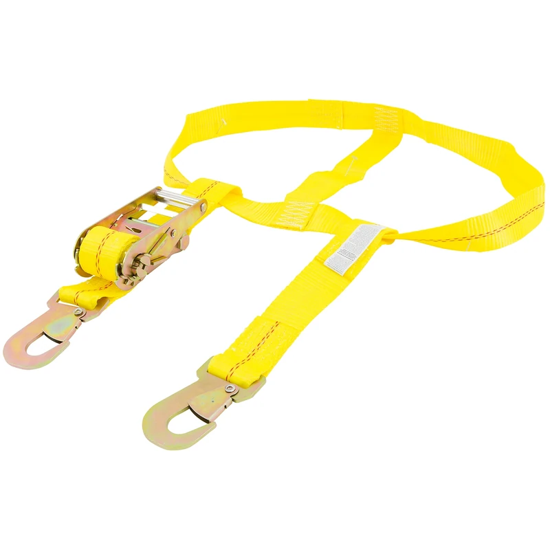 Keeper 04511 6.50' x 2" Over the Wheel Tie-Down with Flat Snap Hooks - 2000 lbs Working Load Limit