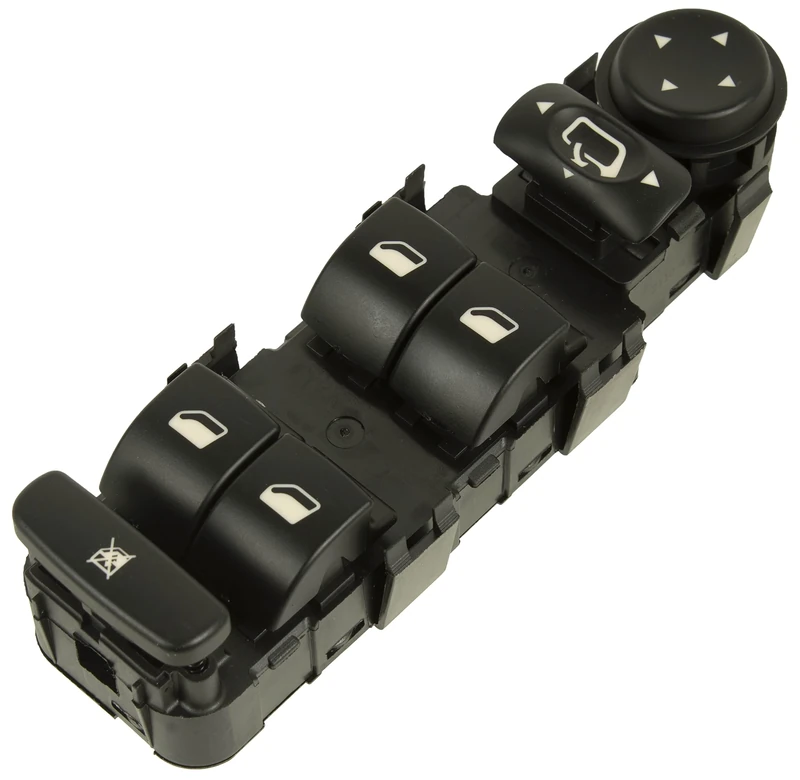 TarosTrade 12-0196-L-95042 Window Regulator Switch Front For All Windows With Mirror Adjustment Switch With 9 Pin Connector