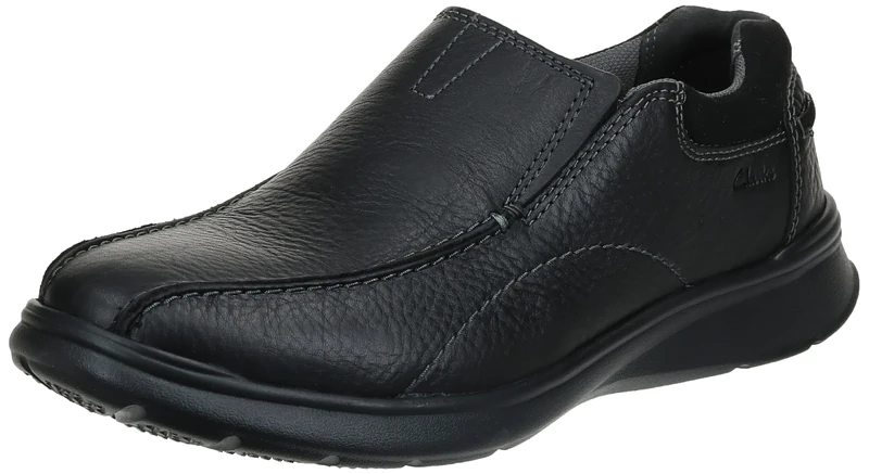 Clarks Men's Cotrell Free Loafers, Black Oily Leather, 6 UK