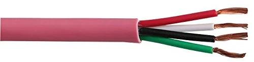 PRO POWER 1.5mm² 4-Core Loudspeaker Cable, Pink, 100m Reel | LSHF Low Smoke Halogen-Free, Stranded Copper – PP01400