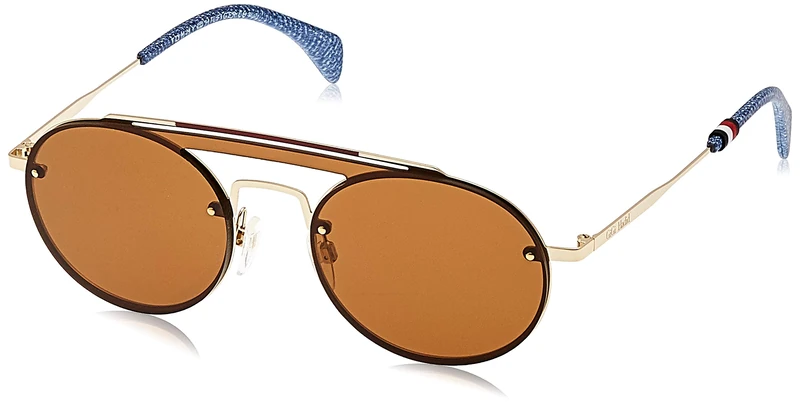 Tommy Hilfiger Women'S Th Gigi Hadid3 70 Th Gigi Hadid3 70 J5G 99 Rectangular Sunglasses 99, Gold/Bw Black Brown - Image 1