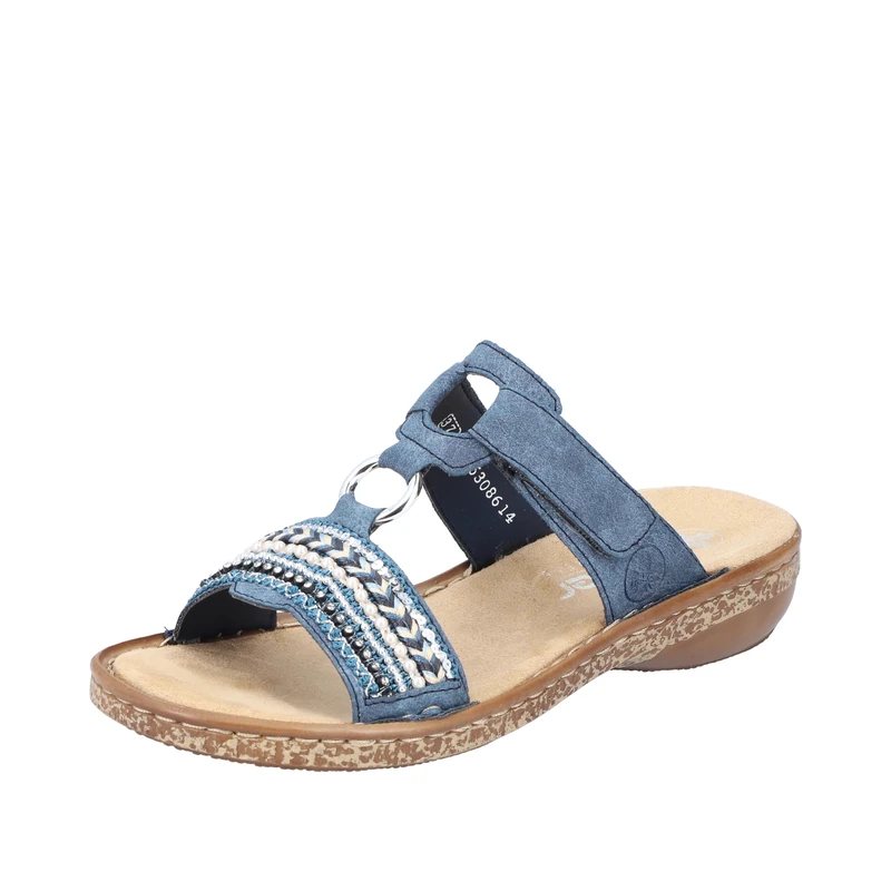 Rieker Women's Frühjahr/Sommer 628m6 Mules, Blue, 4 UK