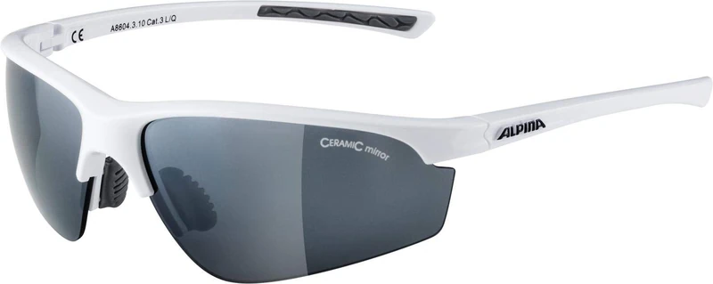 ALPINA Unisex - Adult, TRI-EFFECT 2.0 sports glasses, white gloss, One Size - Image 1